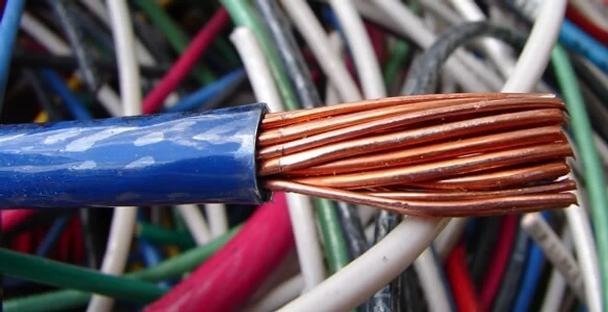 electrical wiring services showing exposed copper conductors and cable preparation in Clearwater, FL