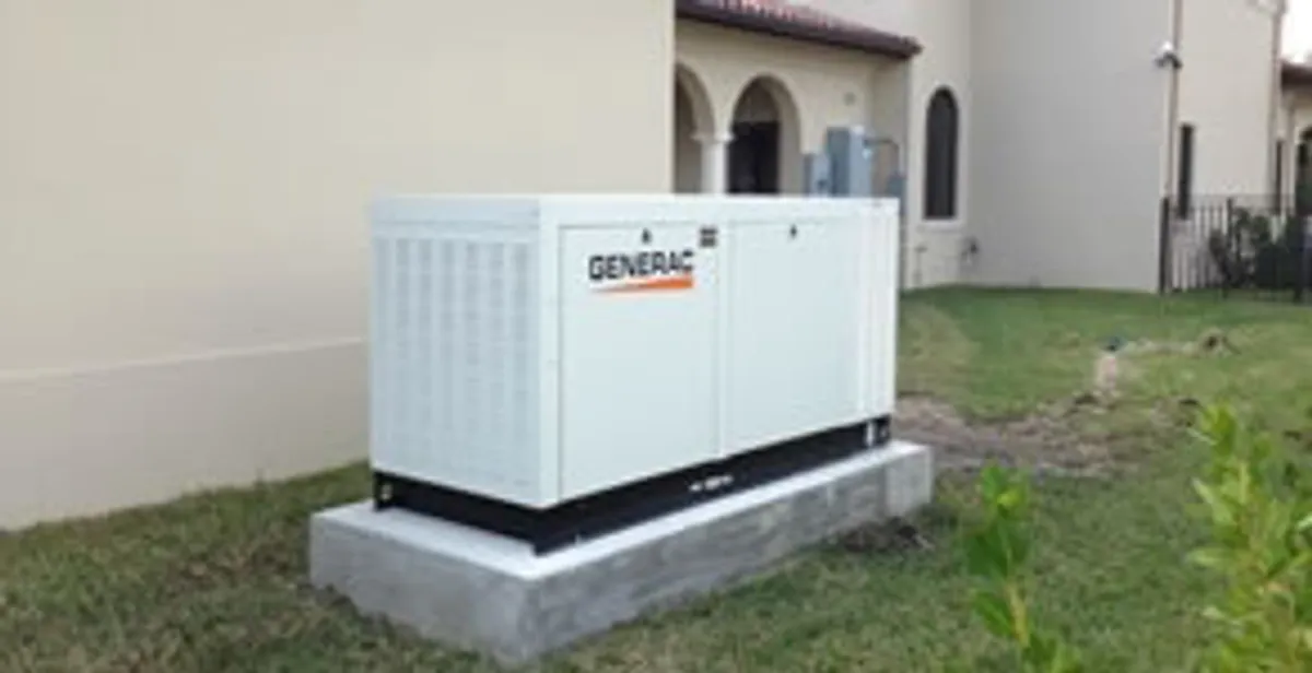 generator installation service showing standby generator professionally installed for residential power backup in Clearwater, FL