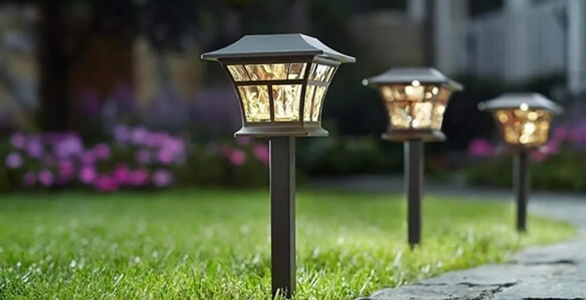 landscape lighting installation services with professionally installed pathway lights in Clearwater, FL