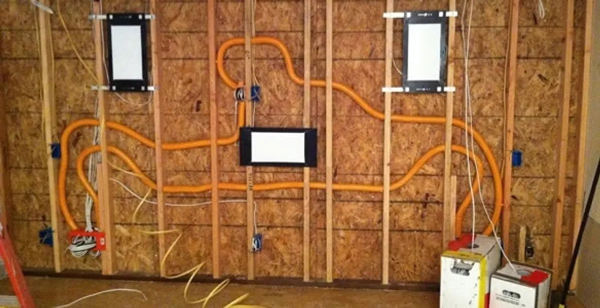 new construction wiring project displaying complete electrical system layout installed by professionals in Clearwater, FL